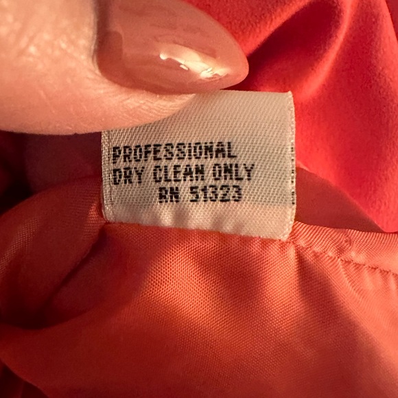 Kenneth Cole New York orange zip up asymmetrical jacket Sz M stylish casual #162 - Picture 6 of 6